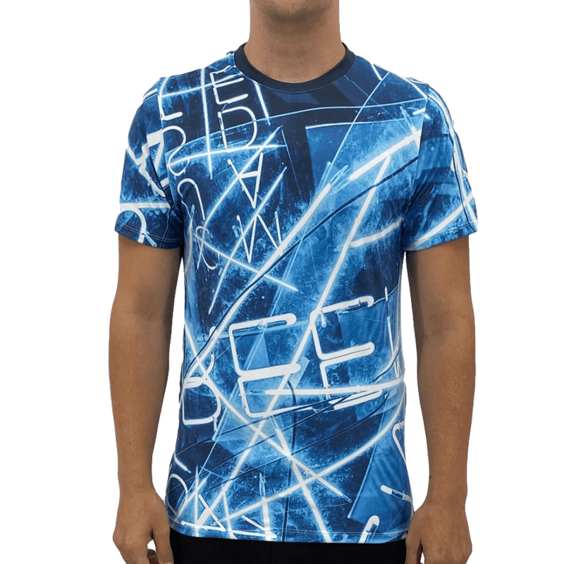 Electric Blue Lines Men's T-shirt