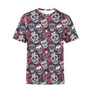Red and Black Sugar Skulls T-Shirt