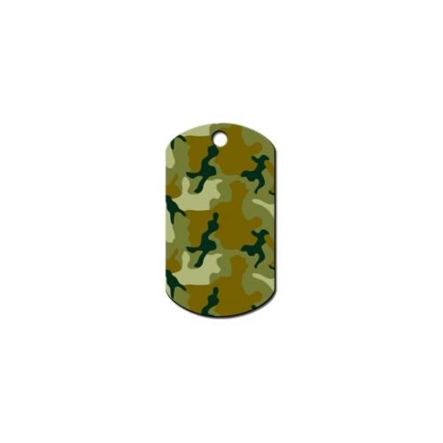 Green Camouflage Print Military Id Tag - National Fur League