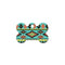 Aztec Multi-color Small Bone Id Tag - National Fur League