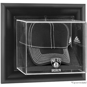 Brooklyn Nets Black Framed Wall-Mountable Cap Display Case