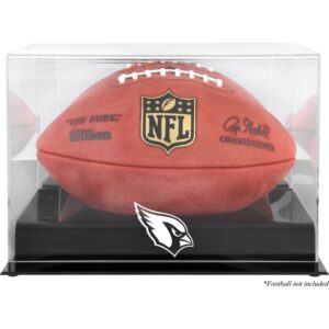 Arizona Cardinals Black Base Football Logo Display Case with Mirror Back