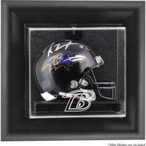 Baltimore Ravens Black Framed Wall-Mountable Mini Helmet Display Case