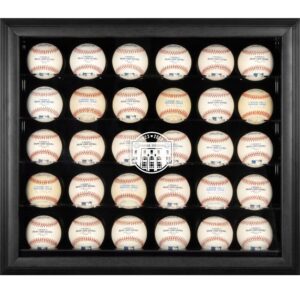 Yankees Stadium Logo Black Framed 30-Ball Display Case