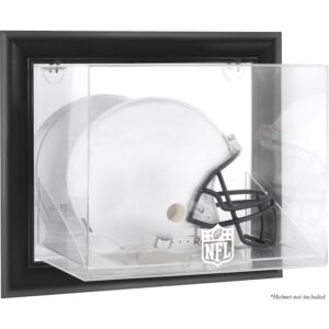 NFL Shield Black Framed Wall-Mountable Helmet Logo Display Case