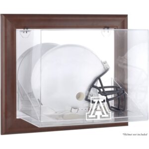 Arizona Wildcats Brown Framed Wall-Mountable Helmet Display Case