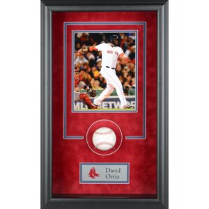 David Ortiz Boston Red Sox Framed Autographed Baseball Shadowbox