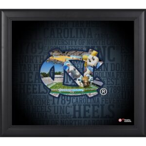 North Carolina Tar Heels Framed 15'' x 17'' Team Heritage Collage