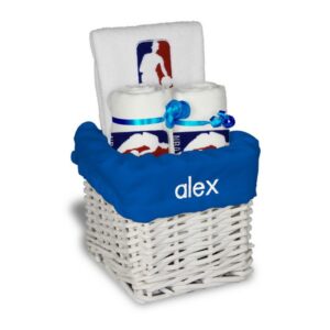 White NBA Personalized Small Gift Basket