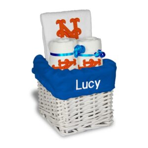 White New York Mets Personalized Small Gift Basket