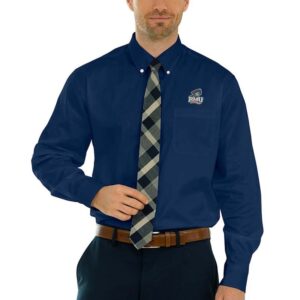Men's Navy Robert Morris Colonials Wicked Woven Long Sleeve Button-Down Shirt