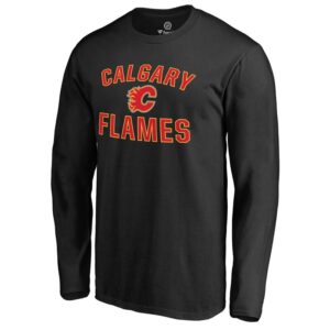 Men's Black Calgary Flames Victory Arch Long Sleeve T-Shirt