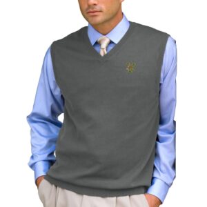 Men's Heathered Gray Vermont Catamounts Milano Knit Sweater Vest