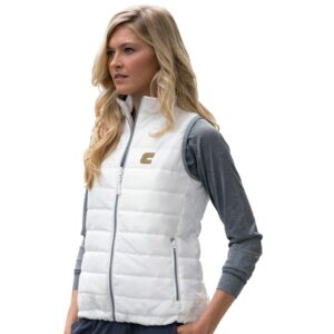 Women's White Tennessee Chattanooga Mocs Apex Compressible Quilted Vest