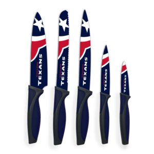 Woodrow Houston Texans 5-Piece Stainless Steel Cutlery Knife Set