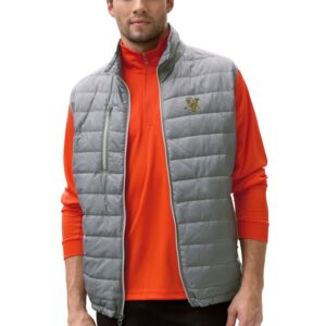 Men's Gray Vermont Catamounts Apex Compressible Quilted Vest
