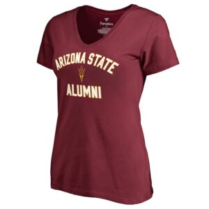 Women's Maroon Arizona State Sun Devils Team Alumni T-Shirt