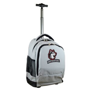 Gray Northeastern Huskies 19'' Premium Wheeled Backpack