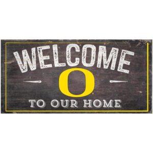 Oregon Ducks 6" x 12" Welcome To Our Home Sign