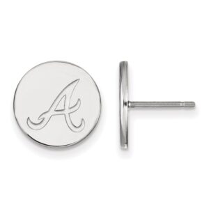 Women's Atlanta Braves Sterling Silver XS Post Earrings