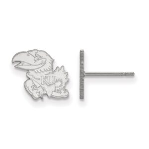 Women's Kansas Jayhawks Sterling Silver XS Post Earrings