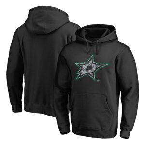 Men's Black Dallas Stars Static Logo Pullover Hoodie