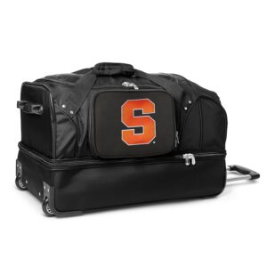 MOJO Syracuse Orange Black 27'' 2-Wheel Drop Bottom Rolling Duffel Bag