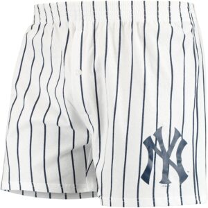 Men's Concepts Sport White New York Yankees Vigor Boxer Shorts