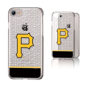 Pittsburgh Pirates iPhone 6/6s/7/8 Logo Stripe Clear Case