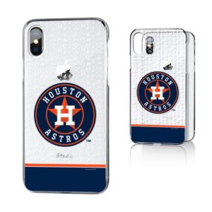 Houston Astros iPhone X/Xs Stripe Clear Case