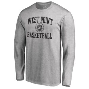 Men's Heathered Gray Army Black Knights In Bounds Long Sleeve T-Shirt
