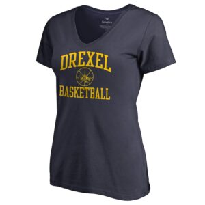 Women's Navy Drexel Dragons In Bounds V-Neck T-Shirt