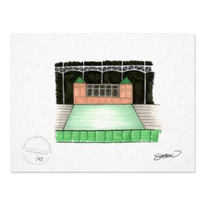 Texas Rangers 8.5" x 11" The Ballpark in Arlington Sketch Art Print