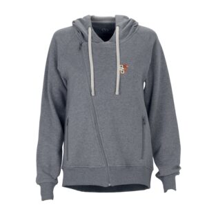 Women's Charcoal Bowling Green St. Falcons Fleece Moto Jacket