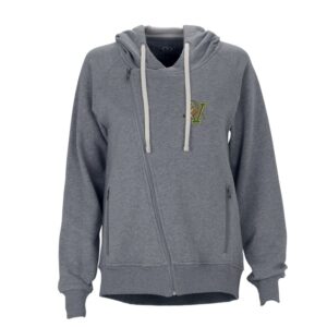 Women's Charcoal Vermont Catamounts Fleece Moto Jacket