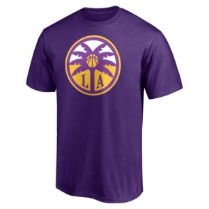 Men's Purple Los Angeles Sparks Primary Logo T-Shirt