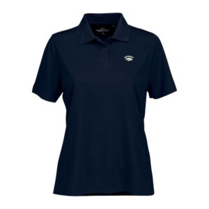 Women's Navy Nevada Wolf Pack Vansport Omega Plus Size Tech Polo