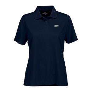 Women's Navy New Hampshire Wildcats Vansport Omega Plus Size Tech Polo