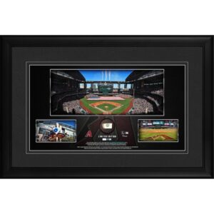Arizona Diamondbacks Framed 10" x 18" Stadium Panoramic Collage with a Piece of Game-Used Baseball - Limited Edition of 500
