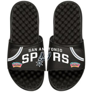 ISlide Black San Antonio Spurs NBA Hardwood Classics Jersey Slide Sandals