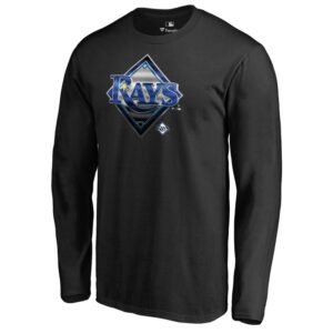 Men's Black Tampa Bay Rays Midnight Mascot Long Sleeve T-Shirt