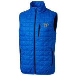 Men's Cutter & Buck Royal San Jose State Spartans Big & Tall Full-Zip Collegiate Rainier Vest