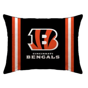 Black Cincinnati Bengals 20" x 26" Plush Bed Pillow
