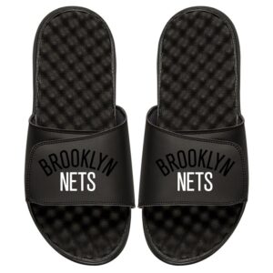 Youth ISlide Black Brooklyn Nets Tonal Pop Slide Sandals