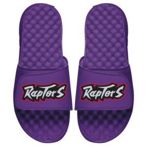 Men's ISlide Purple Toronto Raptors Hardwood Classic Wordmark Slide Sandal