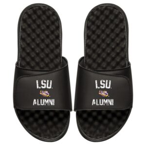 Men's ISlide Black LSU Tigers College Alumni Slide Sandals