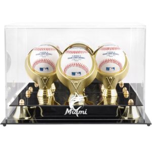 Miami Marlins Golden Classic Three Baseball 2019 Logo Display Case