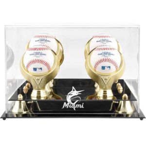 Miami Marlins Golden Classic Four Baseball 2019 Logo Display Case