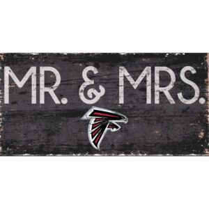 Atlanta Falcons 6'' x 12'' Mr. & Mrs. Sign