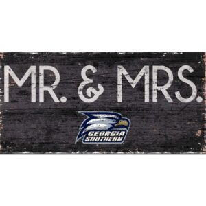 Georgia Southern Eagles 6'' x 12'' Mr. & Mrs. Sign